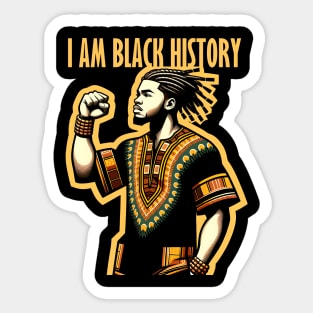 I Am Black History Month African American Sticker